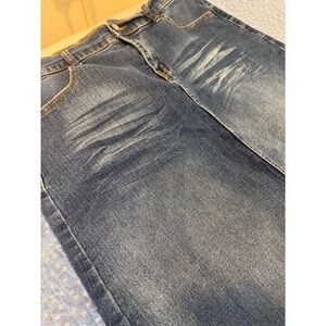 Stylish Blue A-Line Denim Skirt